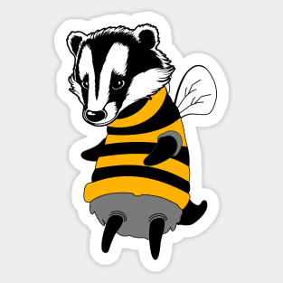 Badger and bee Sticker